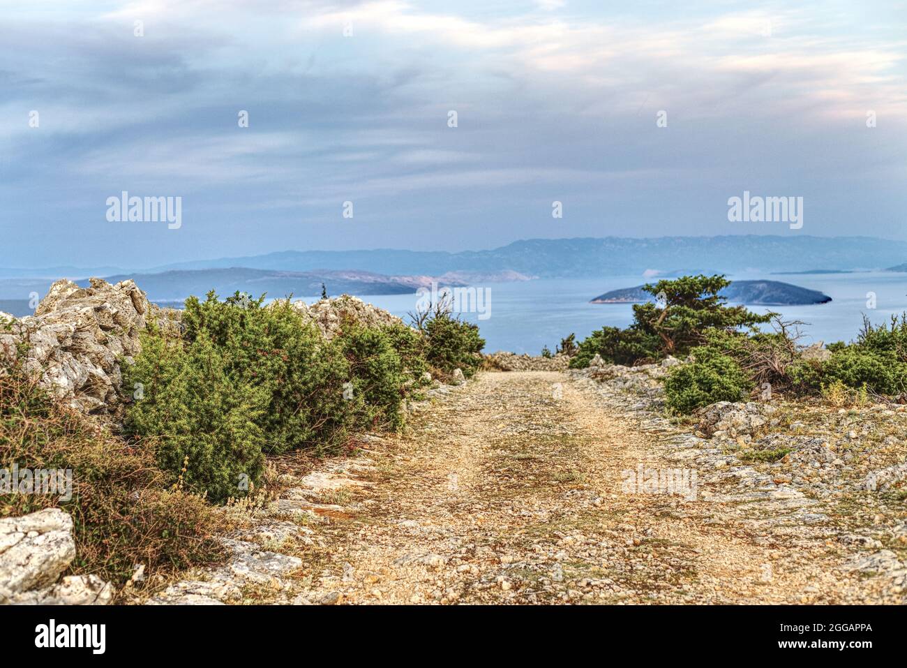 vue panoramique sur l'île de cres Banque D'Images