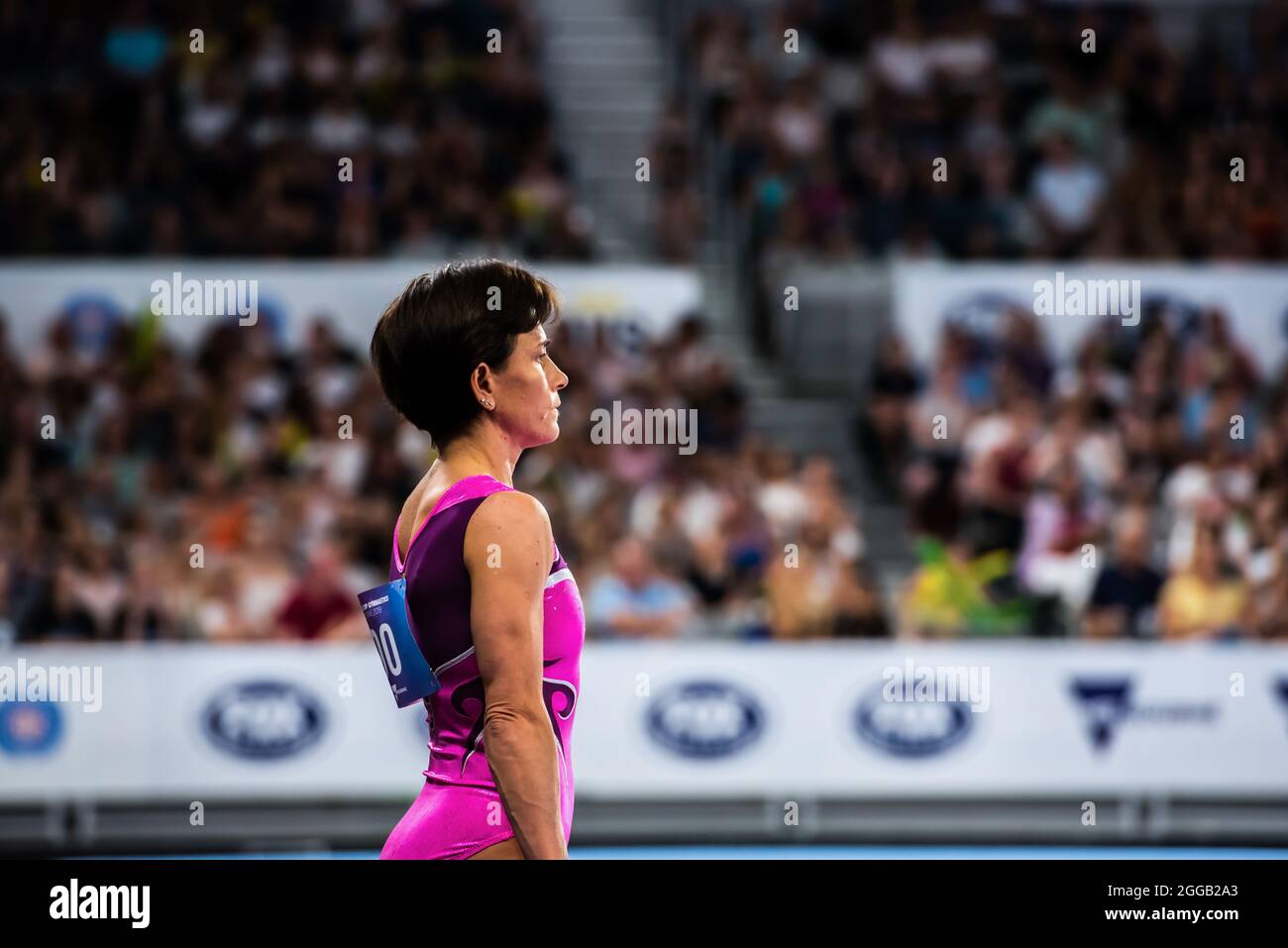 Melbourne, Australie. 15 décembre 2014. Oksana Chusovitina, d'Ouzbékistan, vu lors de la coupe du monde de gymnastique artistique de Melbourne à la John Cain Arena. Crédit : SOPA Images Limited/Alamy Live News Banque D'Images