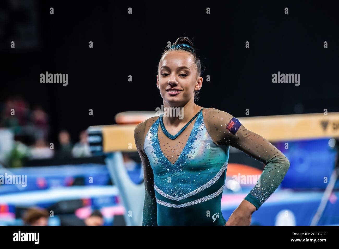 Melbourne, Australie. 15 décembre 2014. Elena Chipizubov d'Australie vue lors de la coupe du monde de gymnastique artistique de Melbourne à la John Cain Arena. (Photo par Alexander Bogatirev/SOPA image/Sipa USA) crédit: SIPA USA/Alay Live News Banque D'Images