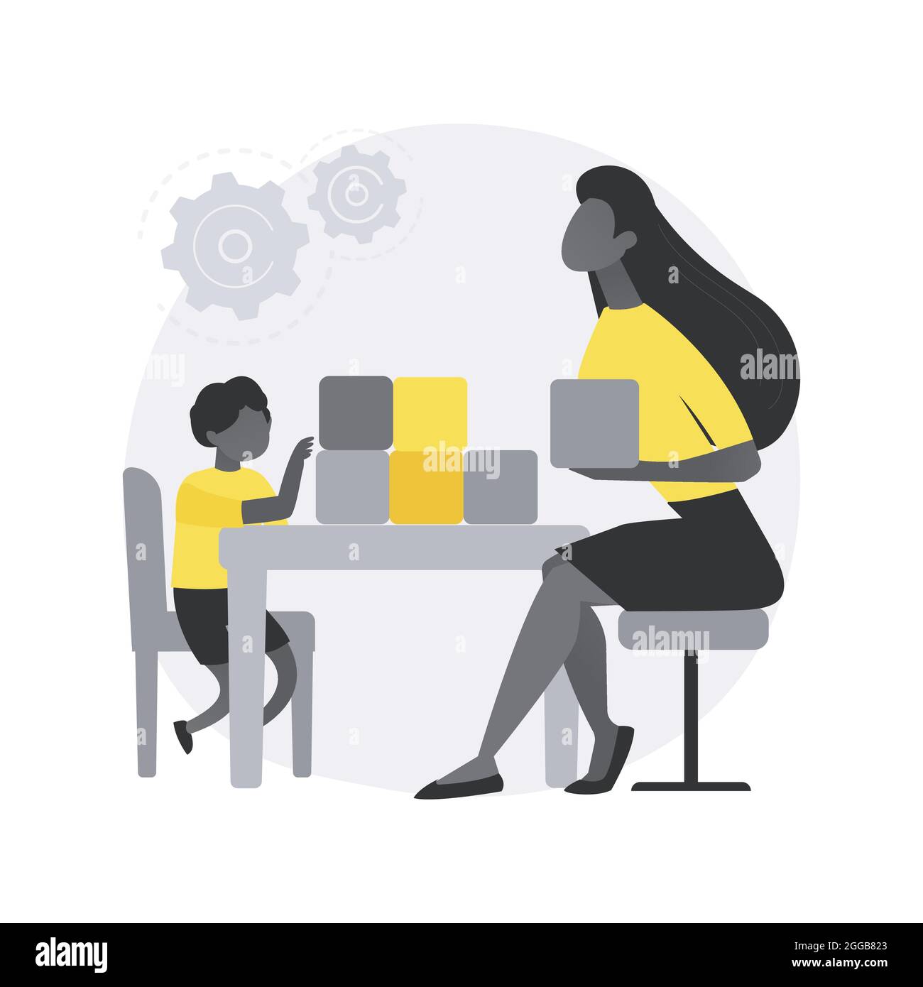 Développement socio-émotionnel résumé concept illustration du vecteur. Illustration de Vecteur