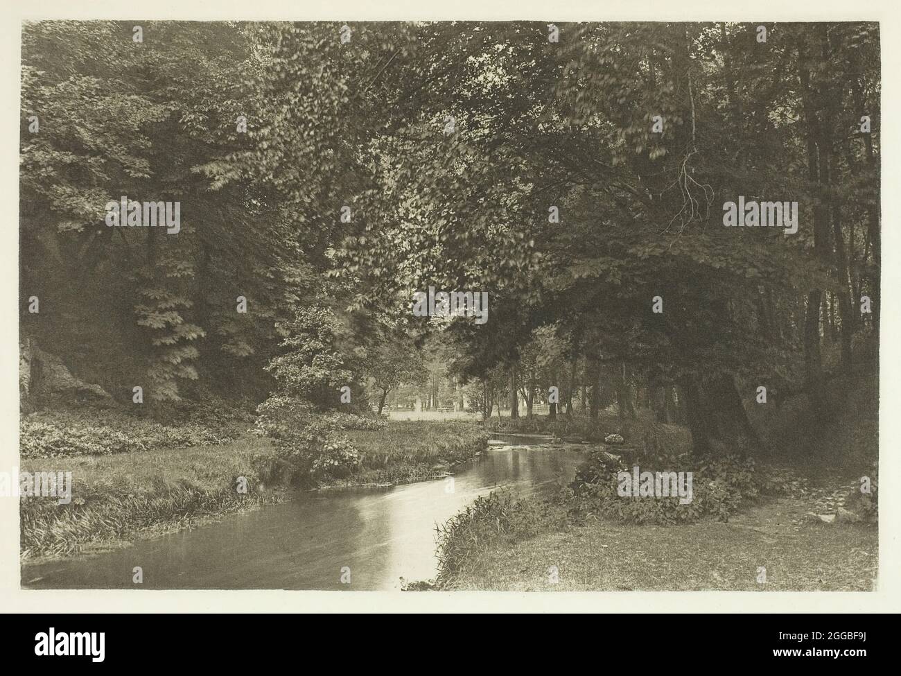 À Beresford Dale, dans les années 1880. Une œuvre de photogravure, plaque lii de l'album "The compleat Angler or the contemplative man's Recreation, volume ii" (1888); édition 109/250. Banque D'Images