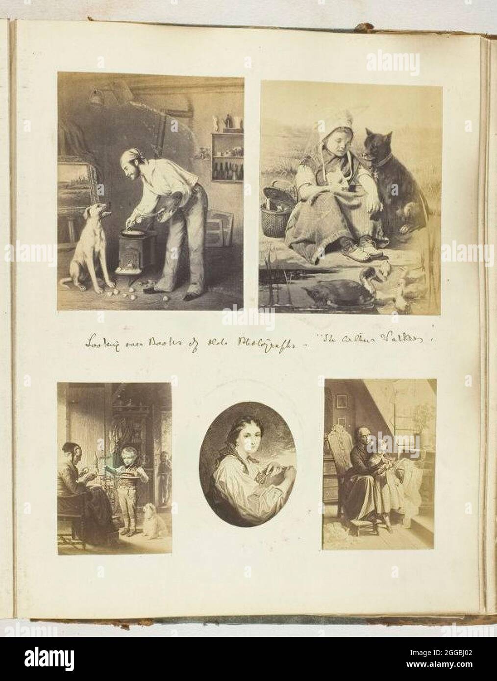 Sans titre, 1855/68. Une oeuvre en gravures sur albumine (5). Banque D'Images