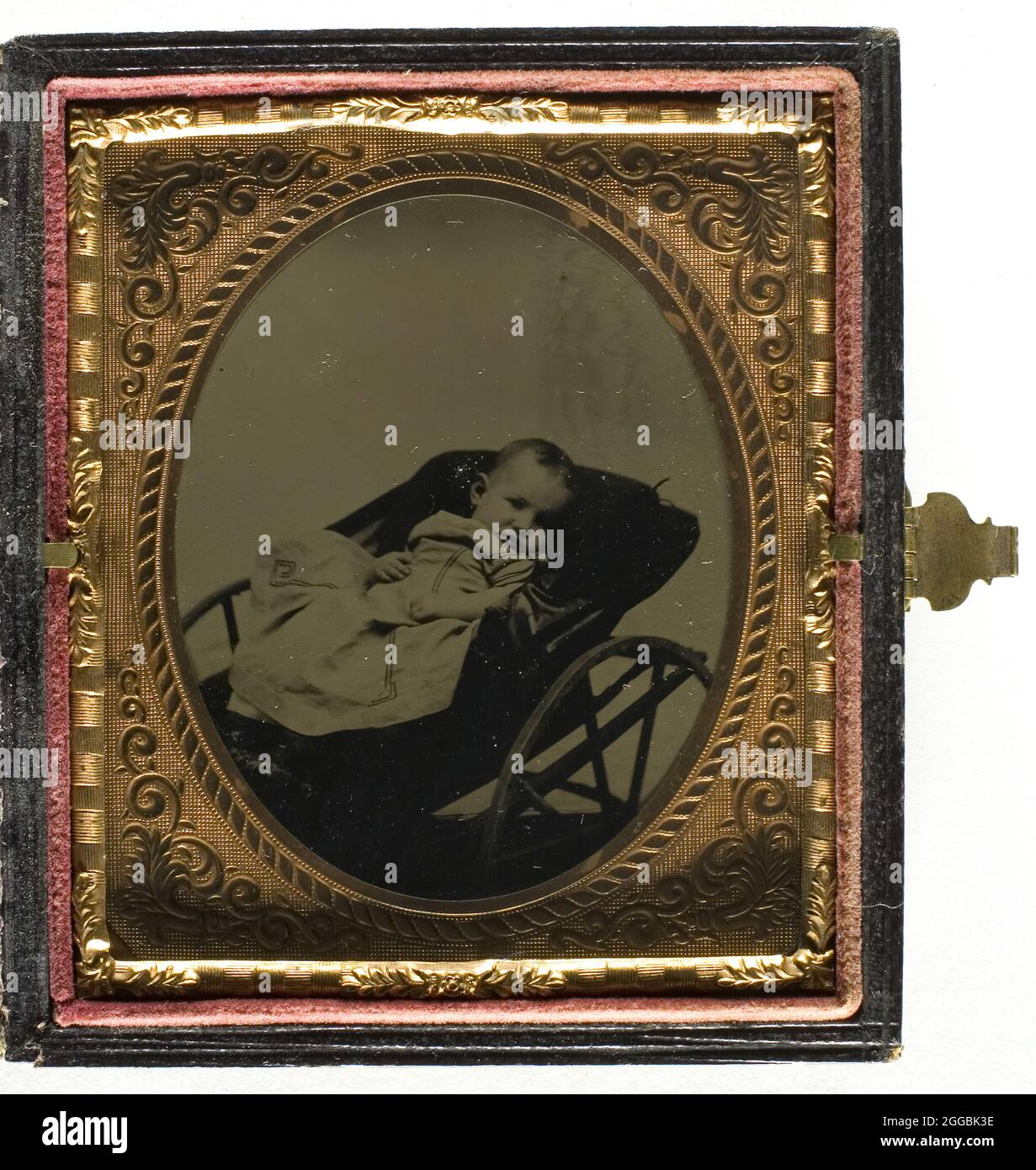 Sans titre [portrait d'un bébé], 1839/99. Tintype. Banque D'Images