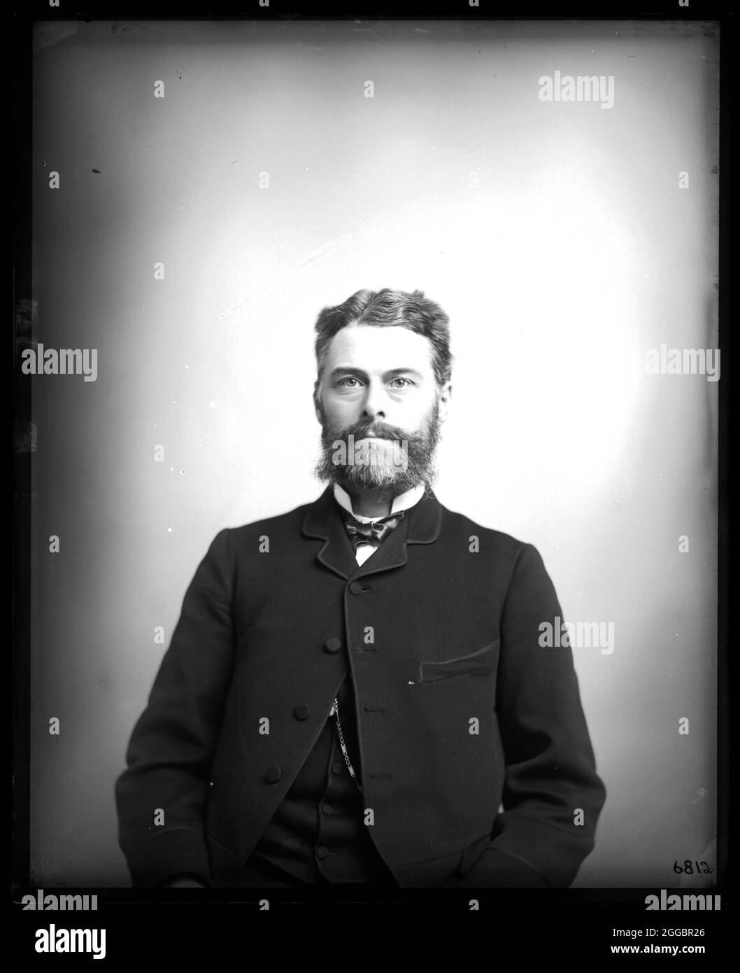 Portrait de Edward Drinker Cope (1840-1897), 1880. Professeur (Haverford College, Université de Pennsylvanie), membre de la Commission géologique des États-Unis, zoologiste, étudiant de Spencer Fullerton Baird, propriétaire et rédacteur en chef de l'American Naturaliste. Banque D'Images