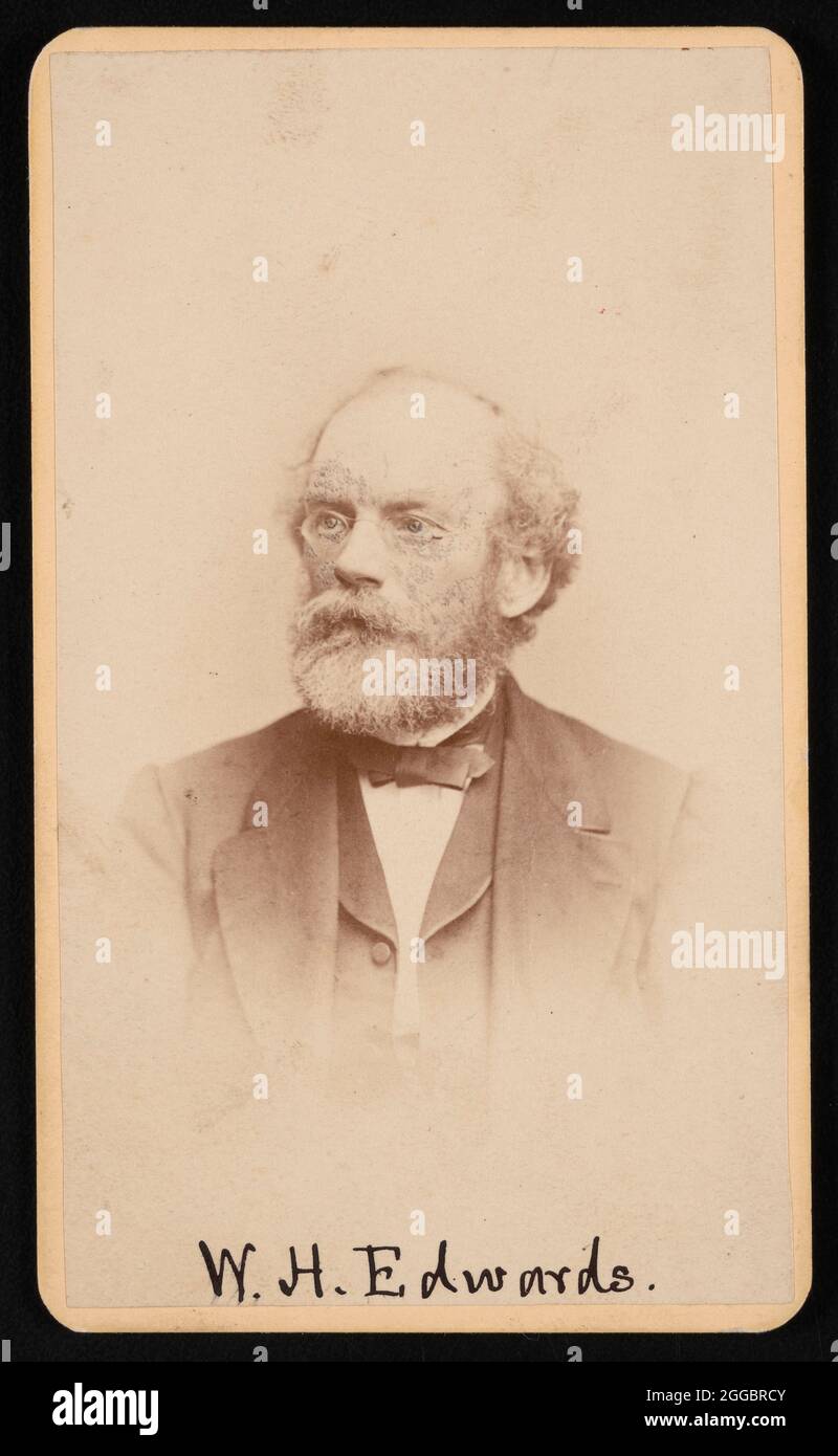 Portrait de William Henry Edwards (1822-1909), vers 1870/1880. Banque D'Images