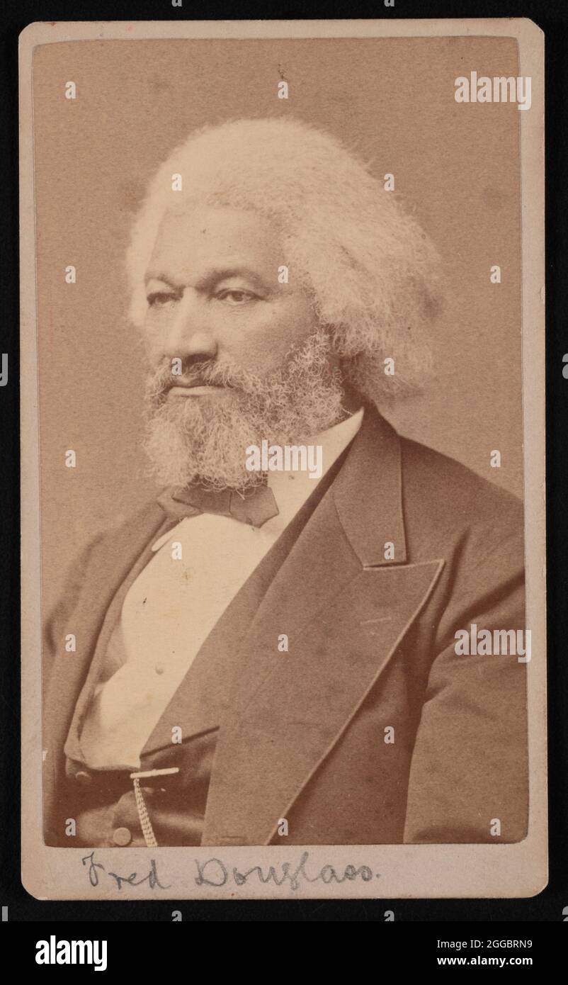 Portrait de Frederick Douglass (1817?-1895), 1878. Banque D'Images