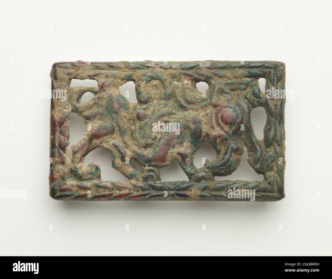 Plaque de ceinture, Han Dynasty, 206 BCE-220 ce. Banque D'Images