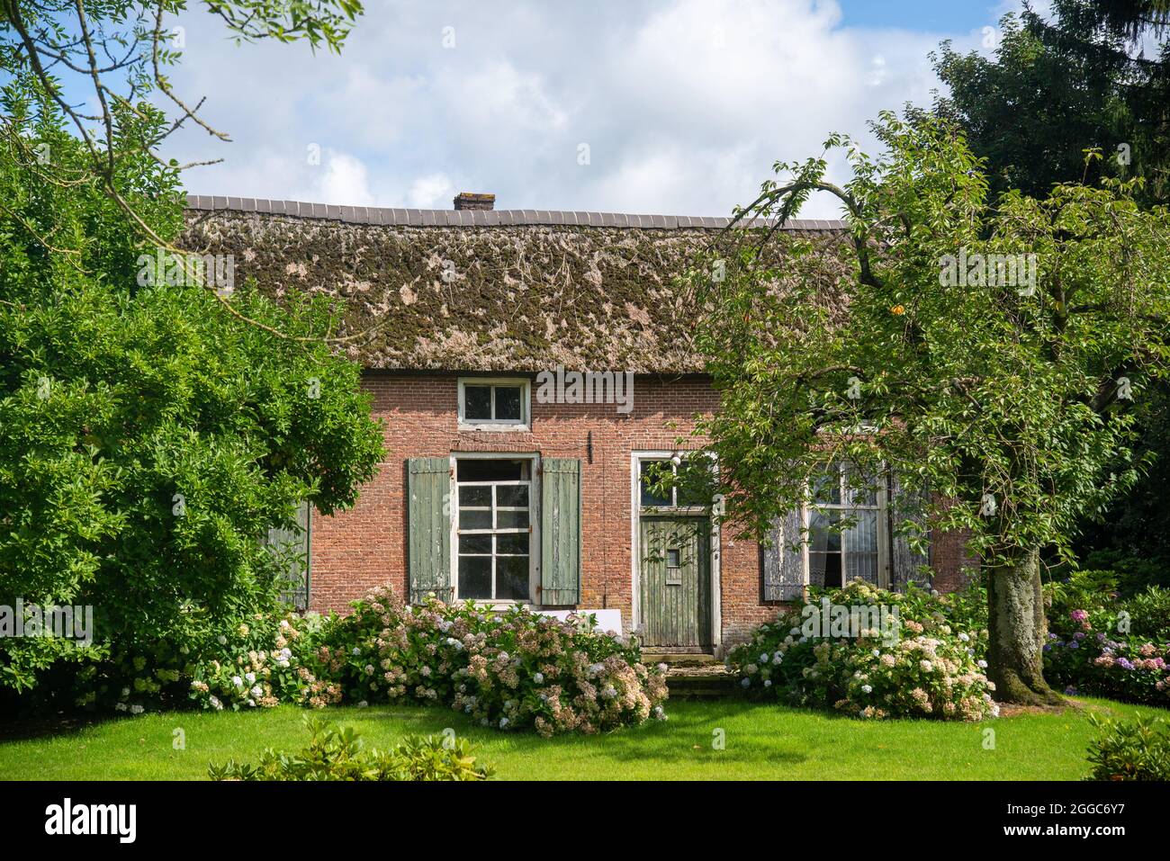 Ferme abandonnée à Horssen, Gelderland, Hollande Banque D'Images