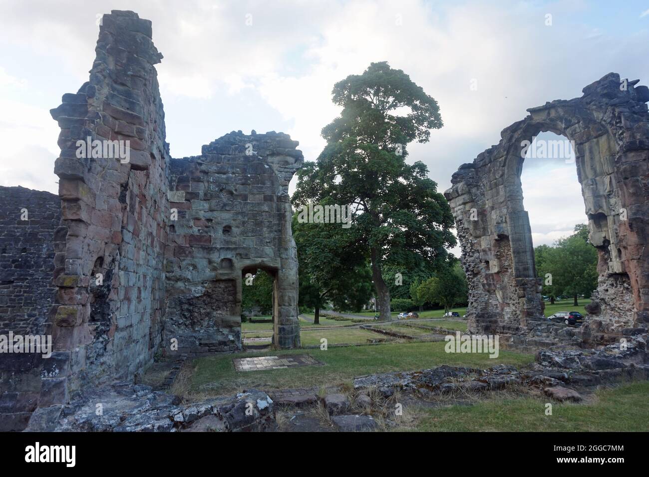 Ruines du Prieuré à Dudley Banque D'Images