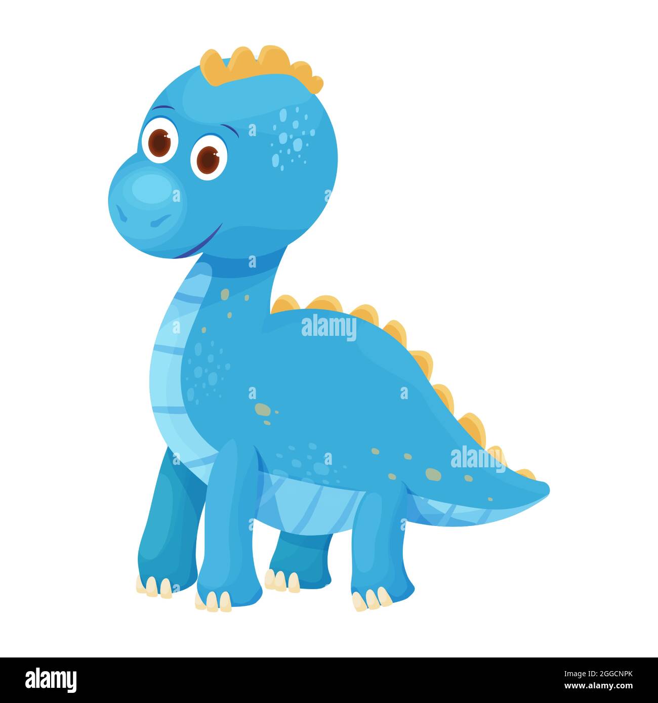 Dinosaure Bebe Animal Fantaisie Fossile Animal Dans Le Style De Dessin Anime Isole Sur Fond Blanc Personnage Dino Mignon Monstre Drole Imprime Douche De Bebe Illustration Vectorielle Image Vectorielle Stock Alamy