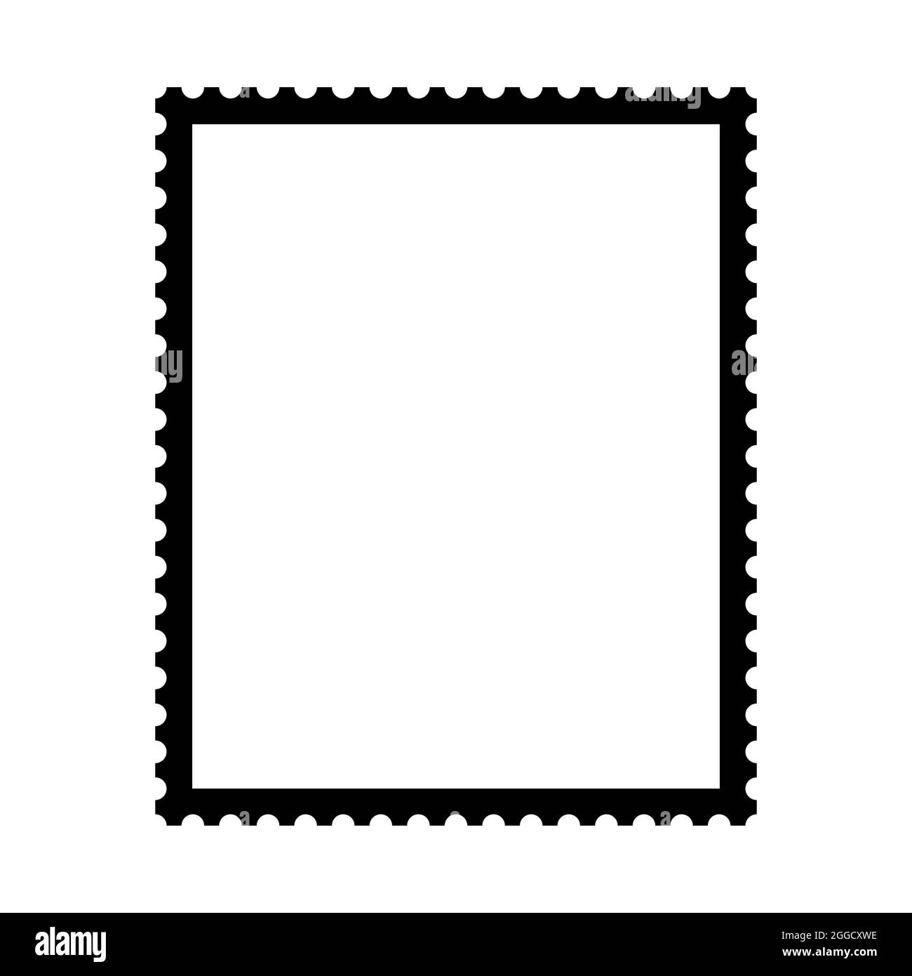 Modèle de timbre-poste. Illustration vectorielle sur fond blanc Illustration de Vecteur