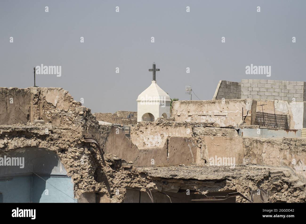 Illustration dans la deuxième ville irakienne de Mossoul, dans la province de Ninive, au nord du pays, le 29 août 2021. Photo par Eliot Blondt/ABACAPRESS.COM. Banque D'Images