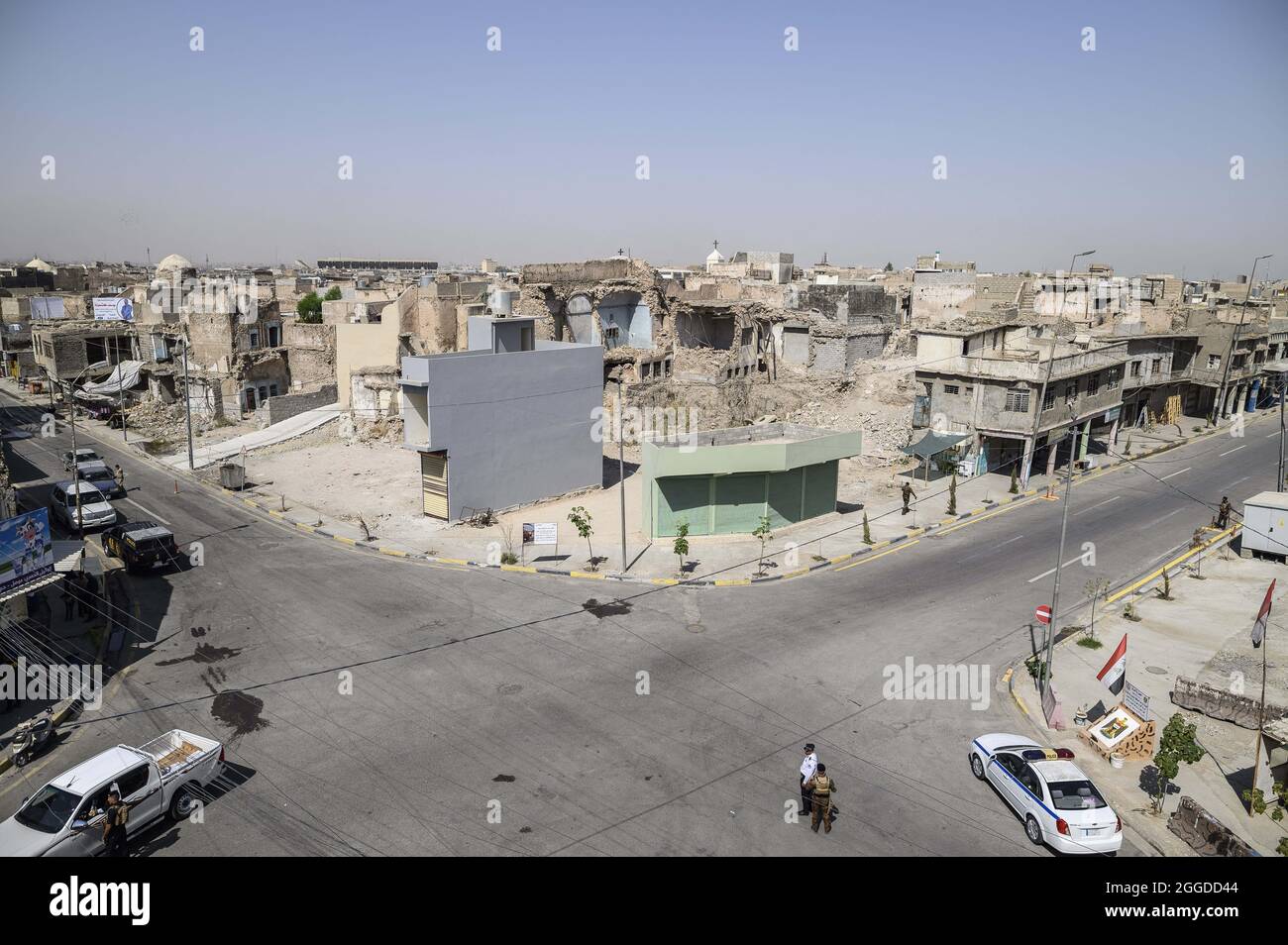 Illustration dans la deuxième ville irakienne de Mossoul, dans la province de Ninive, au nord du pays, le 29 août 2021. Photo par Eliot Blondt/ABACAPRESS.COM Banque D'Images