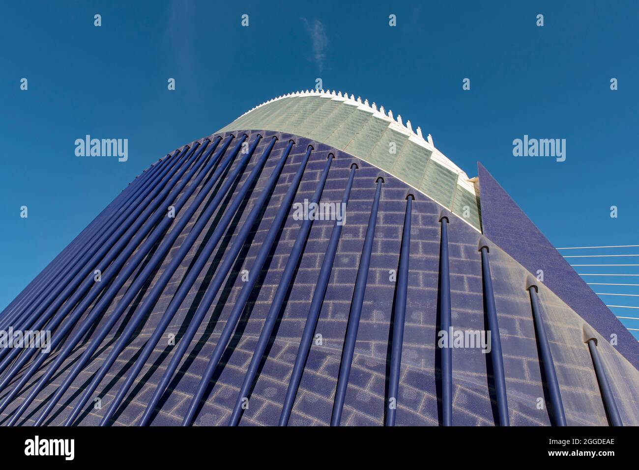 Le bâtiment Agora (l'Àgora), Ciutat des Arts i les Ciències (Cité des Arts et des Sciences), Valence, Espagne Banque D'Images