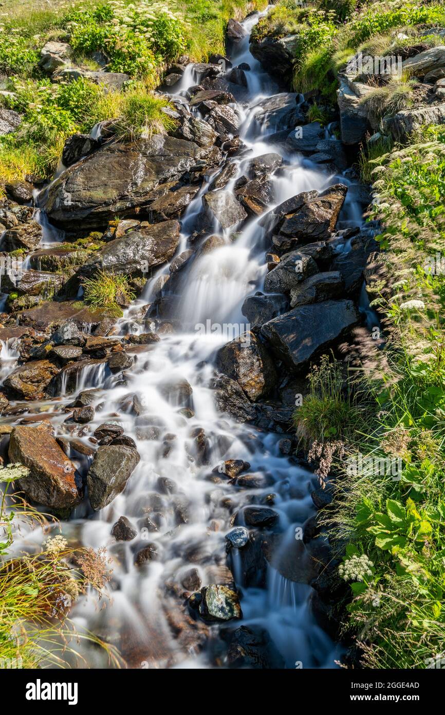 Mountain creek, Zermatt, Valais, Suisse Banque D'Images