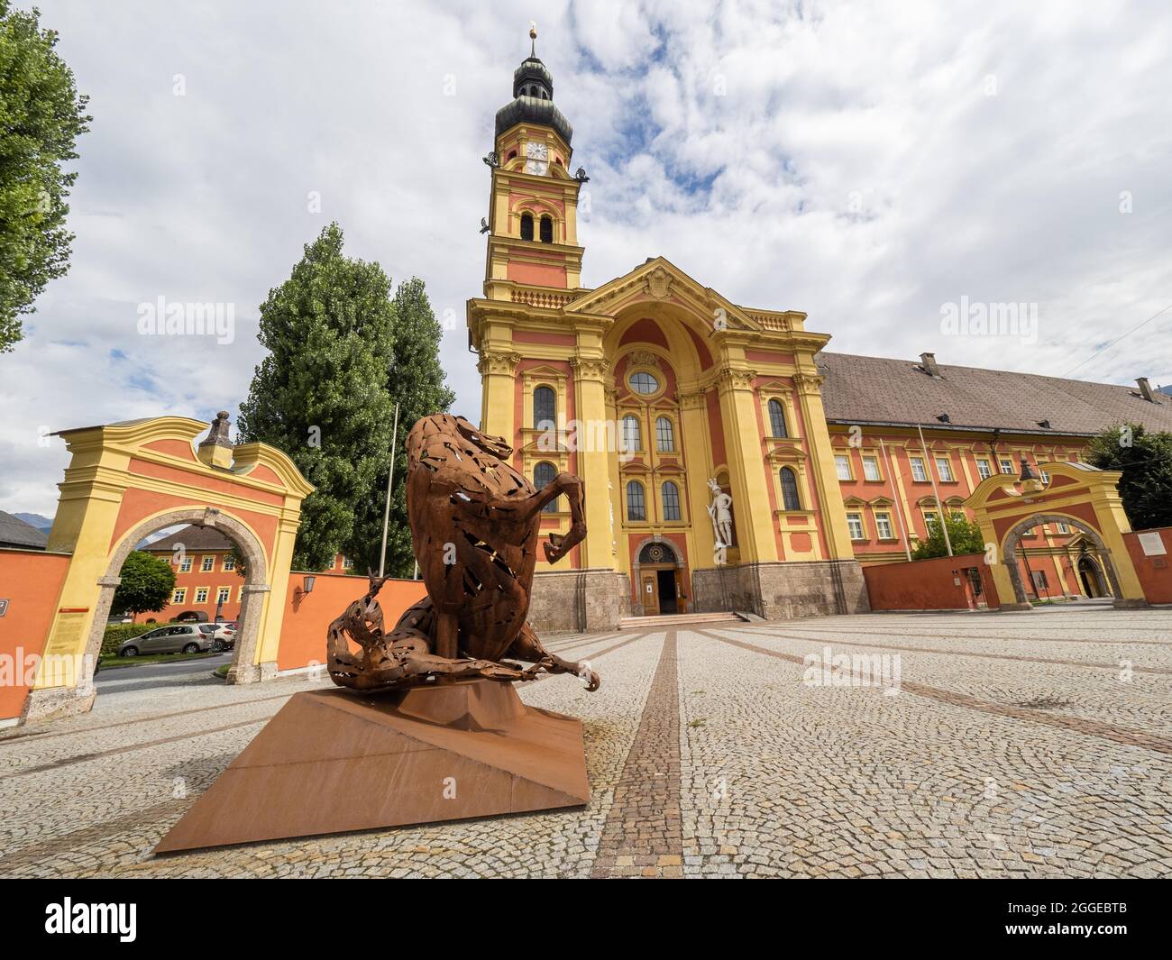 Abbaye de Wilten, Innsbruck, Tyrol, Autriche Banque D'Images