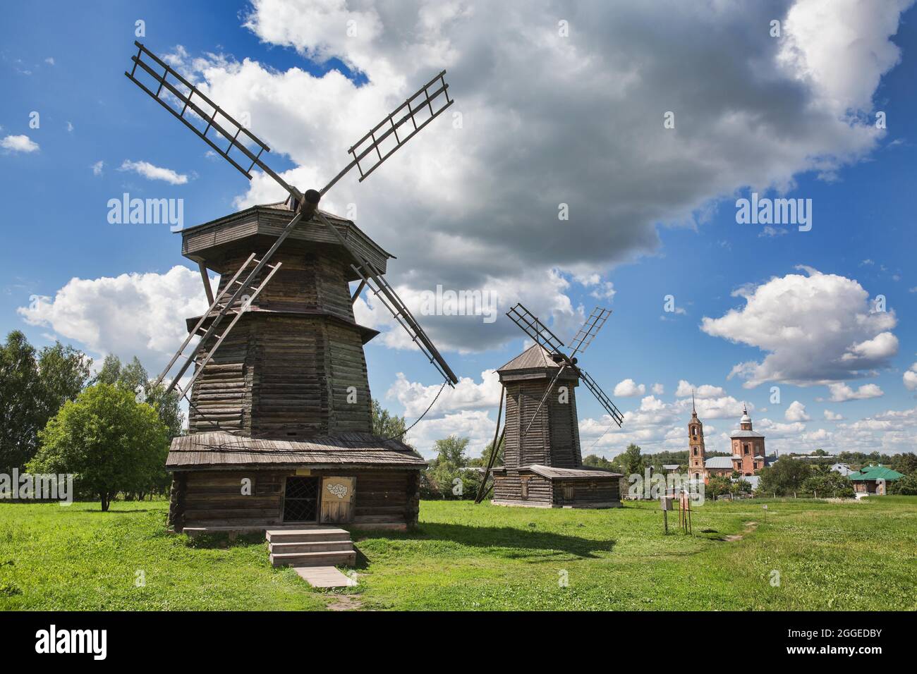 Musée de l'architecture en bois, Suzdal, Vladimir Oblast, Russie Banque D'Images