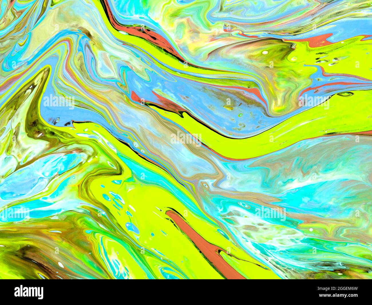 Peinture abstraite brillant original dessiné à la main, style impressionniste, texture de couleur, coups de pinceau, fond d'art acrylique. Art moderne Contemp Banque D'Images