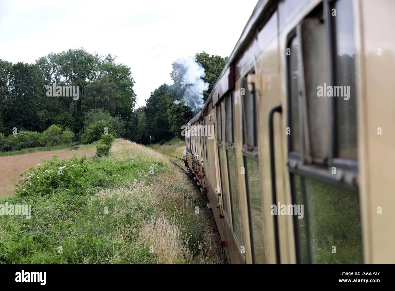 Vues générales du Bluebell Railway à East Sussex, Royaume-Uni. Banque D'Images