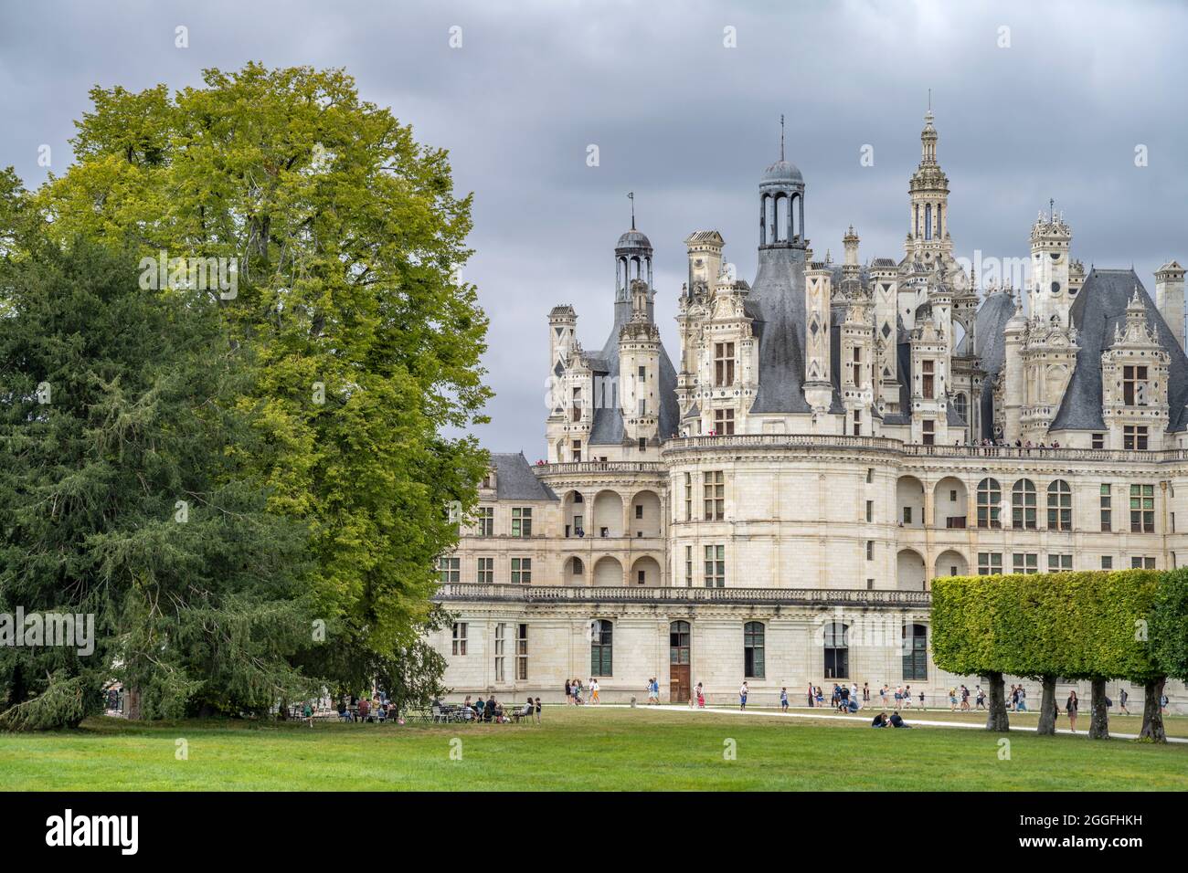 Schloss Chambord im Loiretal, Chambord, Frankreich le Château de