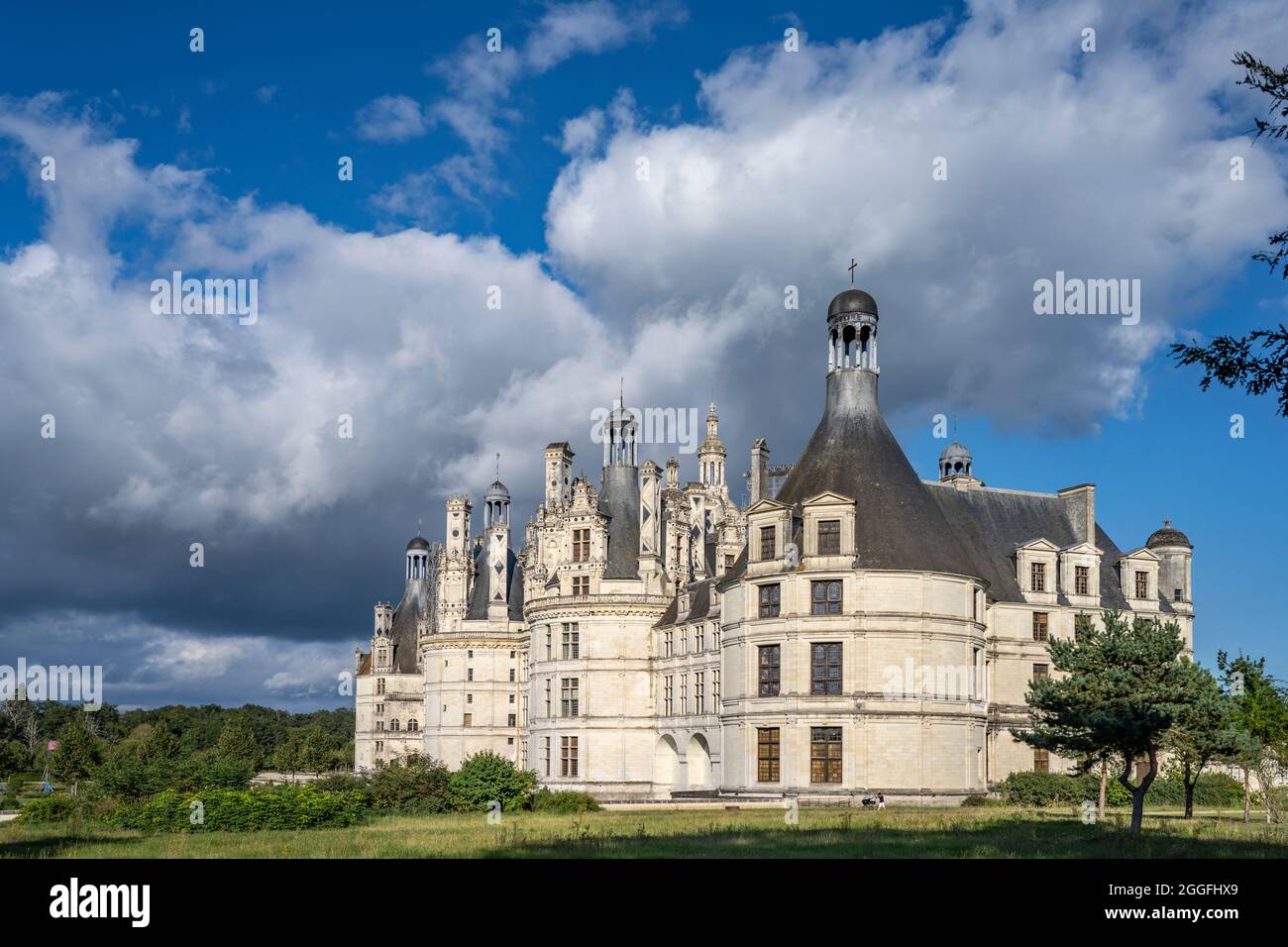 Schloss Chambord im Loiretal, Chambord, Frankreich le Château de