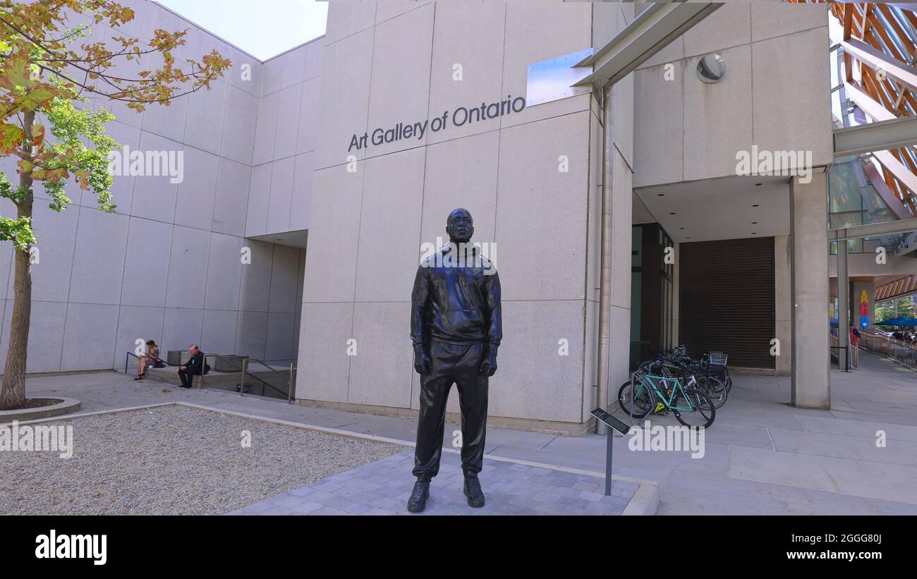 Toronto, Canada, le 5 août 2021 : Famous Art Gallery of Ontario un complexe de musées d'art, l'un des plus grands musées d'art d'Amérique du Nord et le deuxième plus grand musée d'art de Toronto Banque D'Images