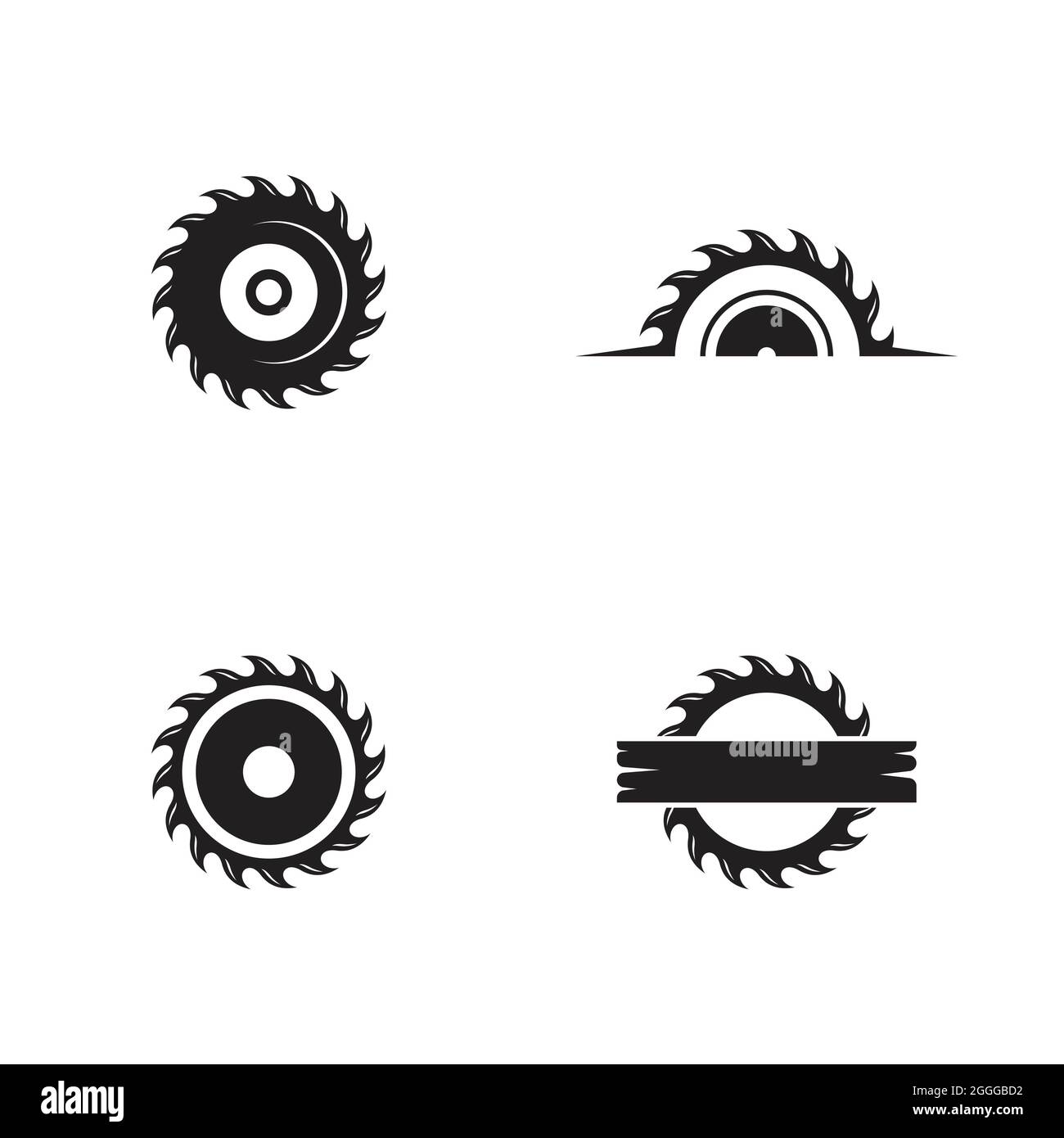 Scie industrielle modèle de conception de l'icône illustration vectorielle Banque D'Images