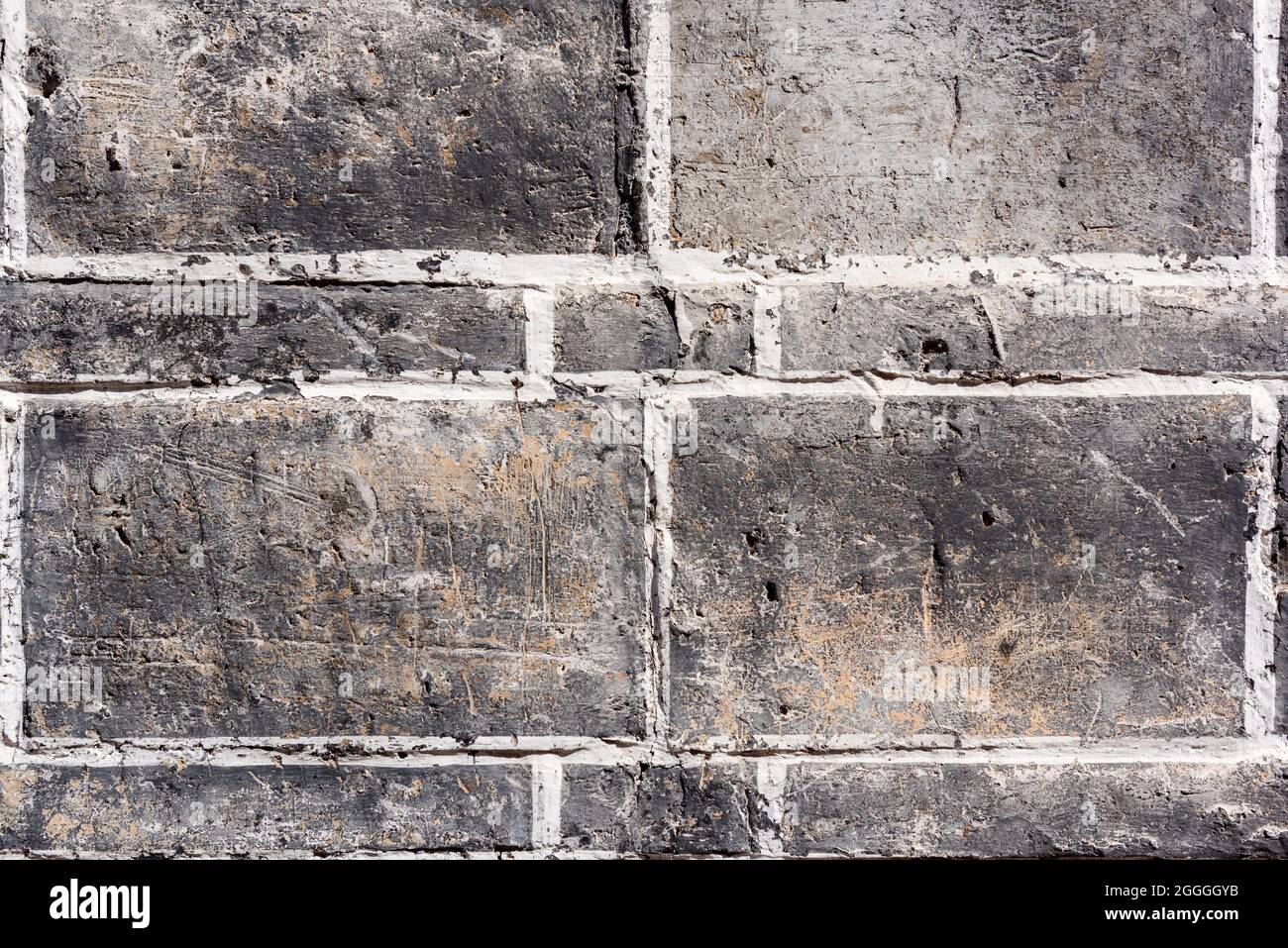 Mur en pierre grise pour la texture et les fonds. Banque D'Images