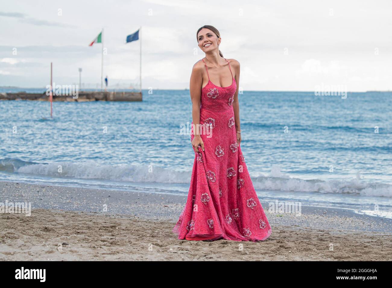 Venise, Italie. Le 31 août 2021, Serena Rossi participe à la photocall sans patronyme lors du 78e Festival international du film de Venise le 31 août 2021 à Venise, en Italie. Photo de Marco Piovanotto/ABACAPRESS.COM Banque D'Images