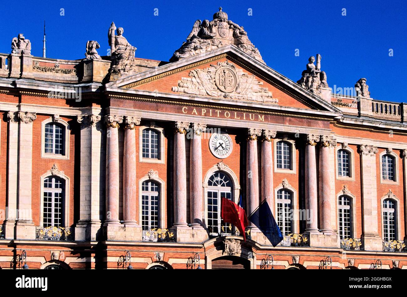 FRANCE. HAUTE-GARONNE (31) TOULOUSE. PLACE DU CAPITOLE Banque D'Images