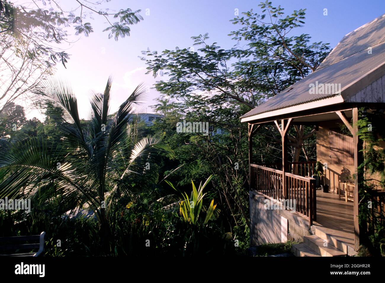 ANTILLES FRANÇAISES. ÎLE DE LA GUADELOUPE. STATION BALNÉAIRE DE STE ANNE Banque D'Images