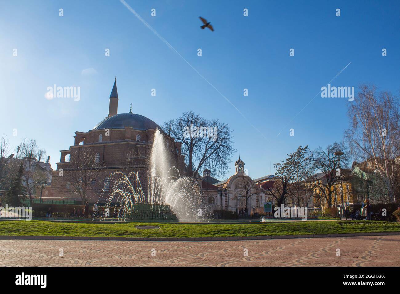 Une journée d'été idyllique dans la capitale de la Bulgarie, Sofia. Banque D'Images