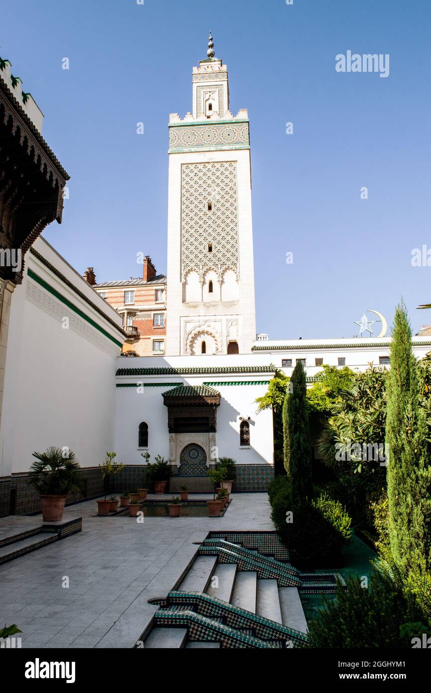 La Grande Mosquée de Paris Banque D'Images