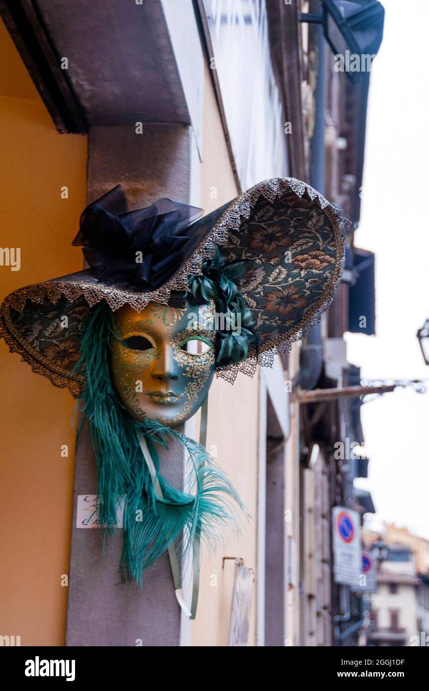 Masque vénitien à Florence, Italie. Banque D'Images