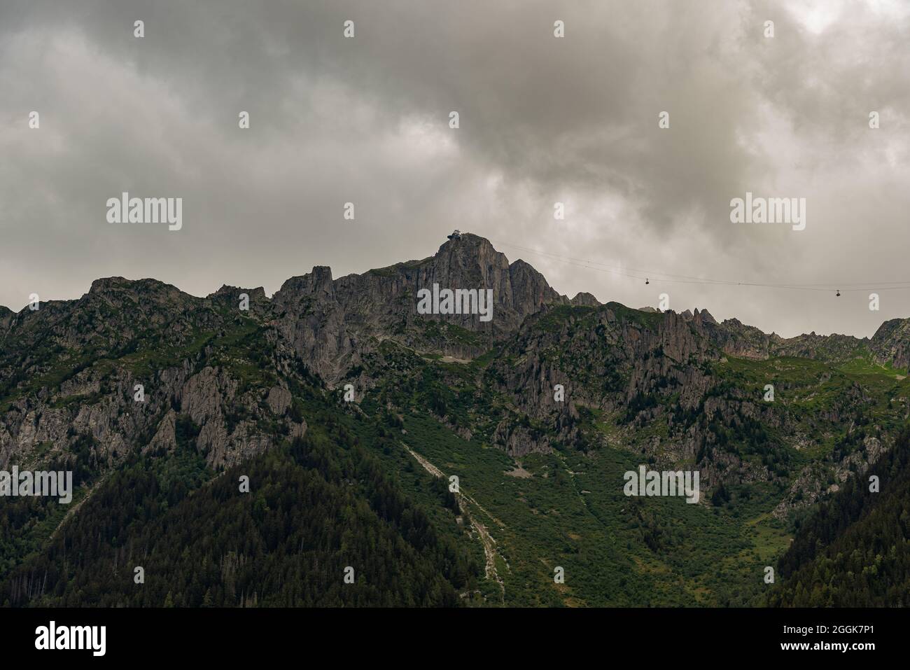 Chamonix Mont Blanc Panorama D Ete Un Apercu De L Ete Photo Stock Alamy