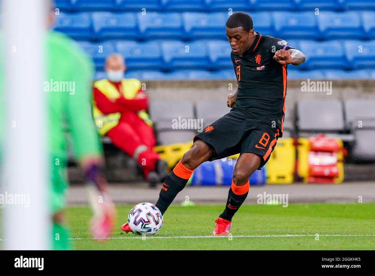OSLO, NORVÈGE - 1er SEPTEMBRE : Georginio Wijnaldum des pays-Bas lors du match de qualification de la coupe du monde entre la Norvège et les pays-Bas au stade Ullevaal le 1er septembre 2021 à Oslo, Norvège (photo d'Andre Weening/Orange Pictures) Banque D'Images