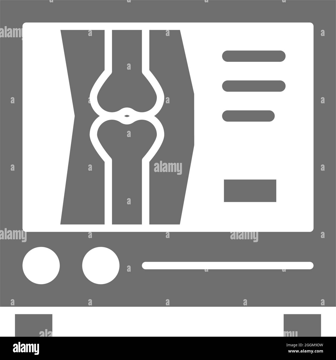 Icône grise rayons X, examen médical. Isolé sur fond blanc Illustration de Vecteur