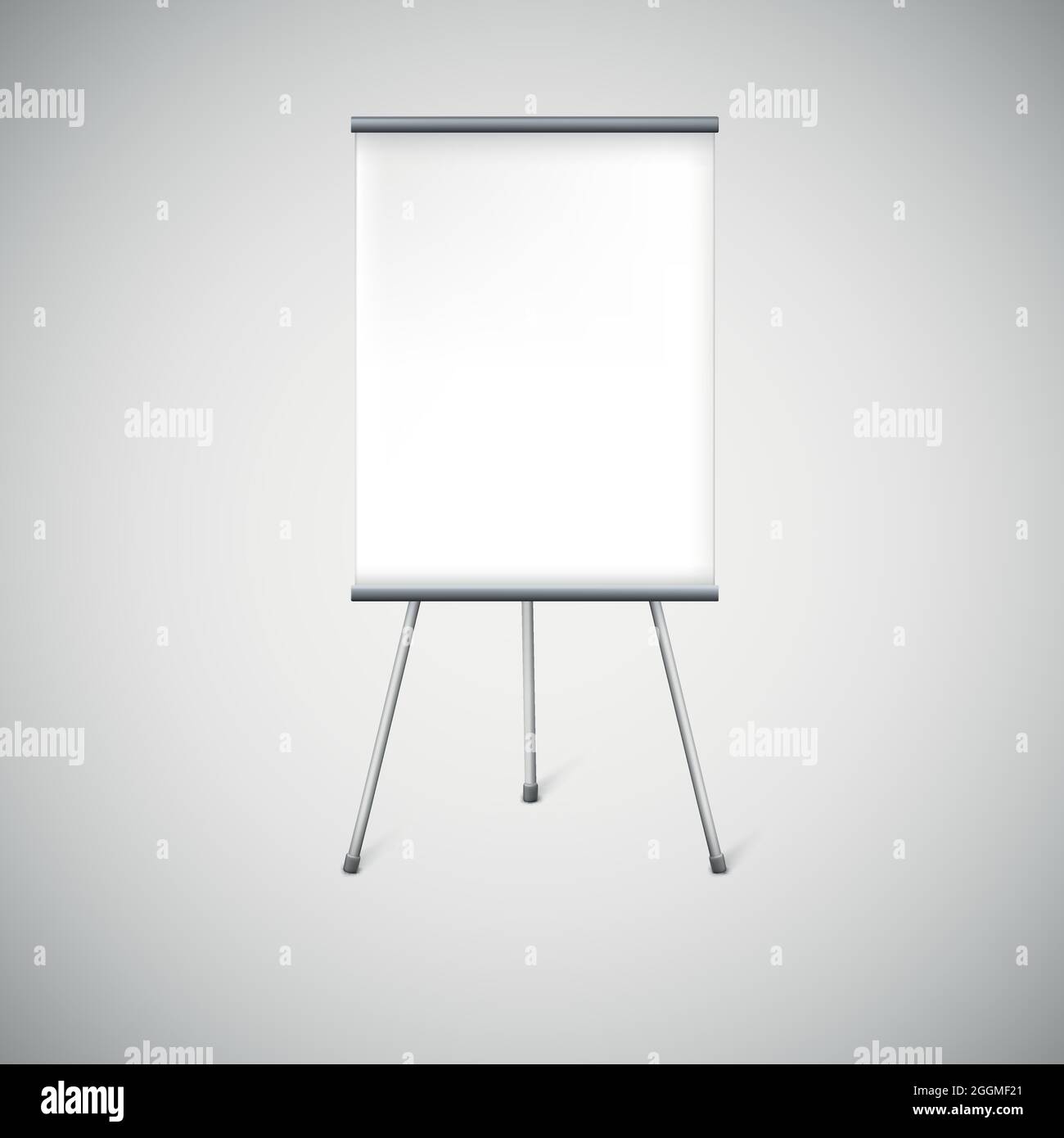 Tableau blanc ou support publicitaire. Illustration de Vecteur