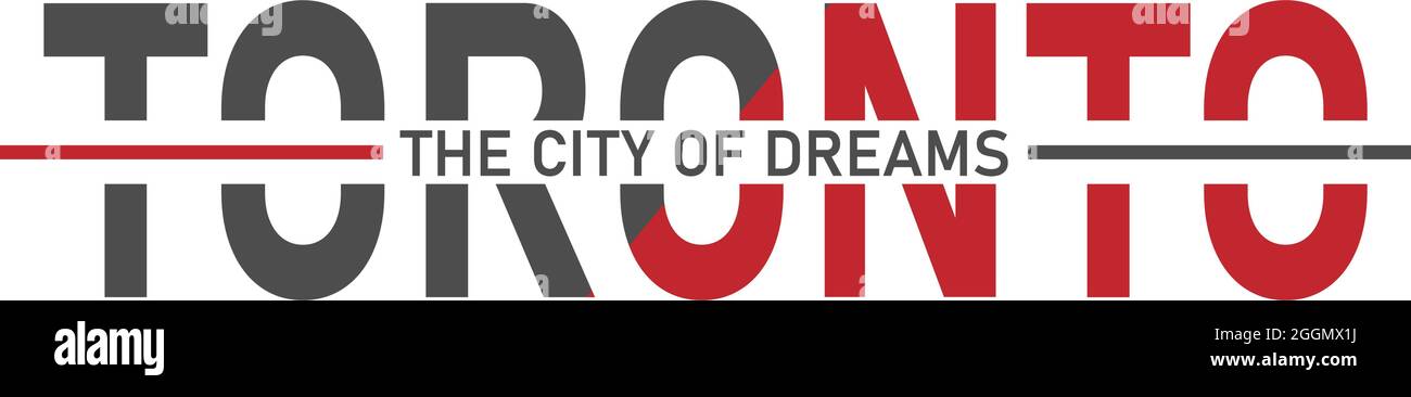 Toronto typographie design vector, pour t-shirt, affiche et autres utilisations Illustration de Vecteur
