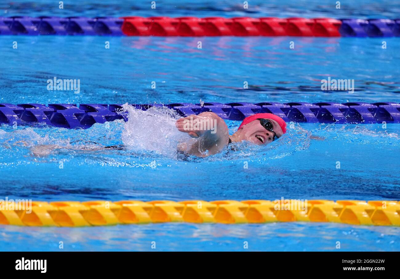 Ellie Simmonds, en Grande-Bretagne, participe à la finale Freestyle - S6 du 400m féminin au Tokyo Aquatics Centre au cours du neuvième jour des Jeux paralympiques de Tokyo de 2020 au Japon. Date de la photo : jeudi 2 septembre 2021. Banque D'Images