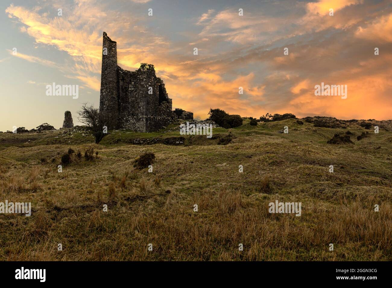 Mine Silver Valley Minions Bodmin Moor Cornwall Banque D'Images