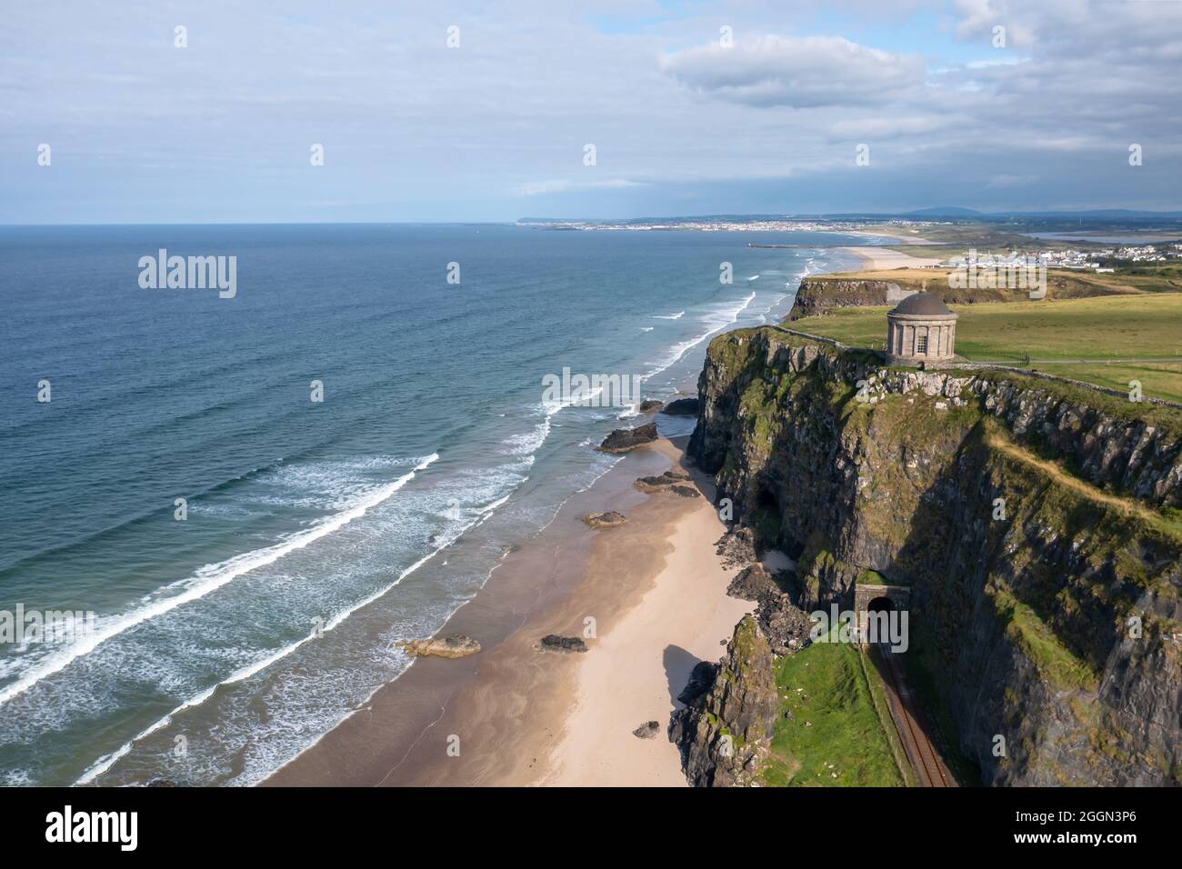 Temple Mussenden et Descente Demesne Banque D'Images