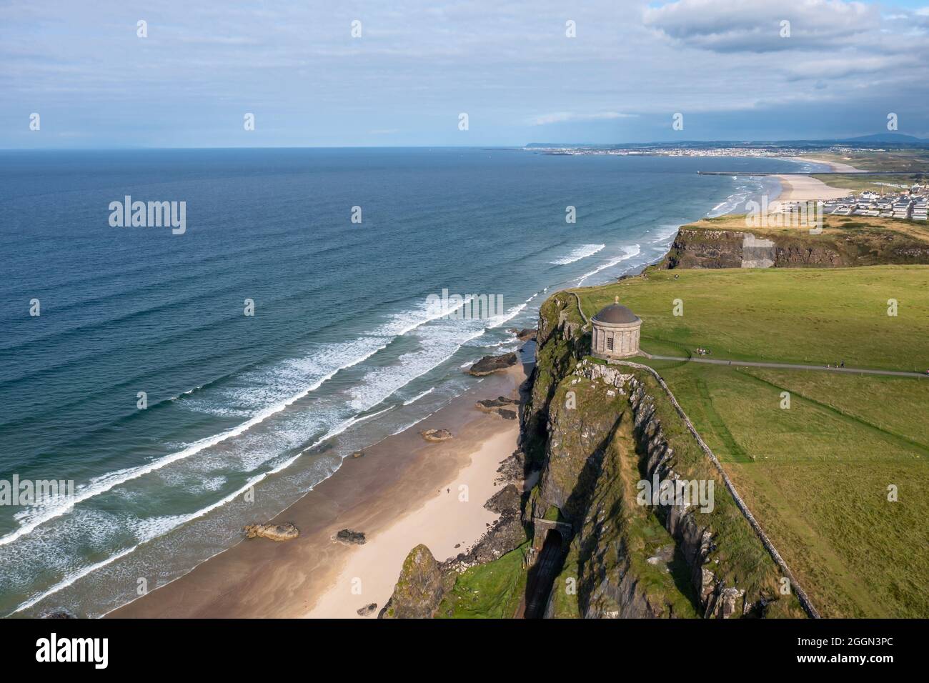 Temple Mussenden et Descente Demesne Banque D'Images