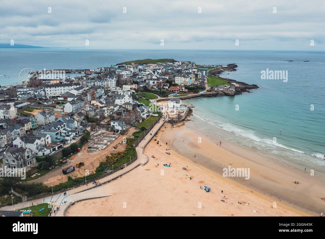 Ville de Portrush en Irlande du Nord Banque D'Images