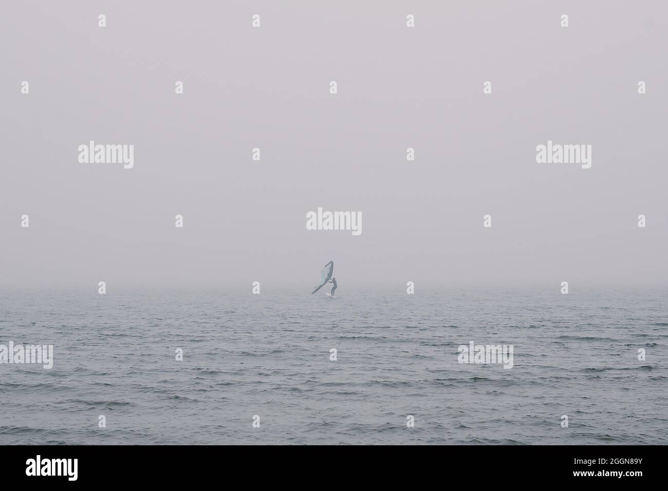 La mer à Mudeford, Dorset, Angleterre Banque D'Images