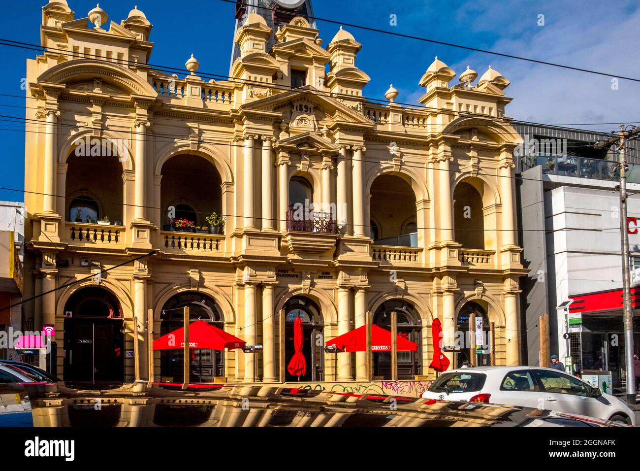 Façade du bureau de poste de Collingwood, Victoria, Australie Banque D'Images