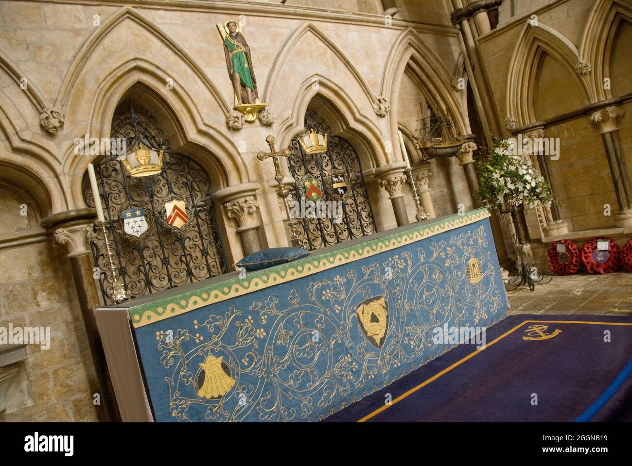 Alter - Cathédrale Église de la Sainte Vierge Marie de Lincoln Banque D'Images