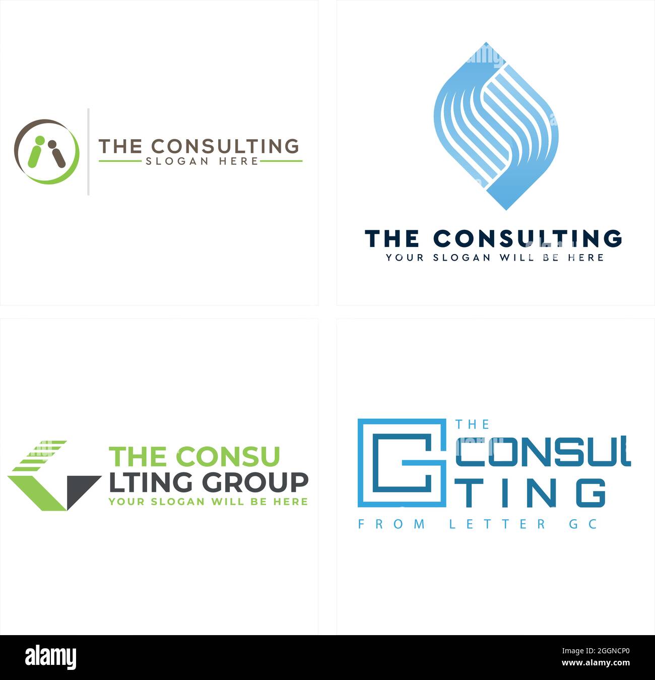 Le conseil avec les personnes d'icône et la lettre G logo design Illustration de Vecteur