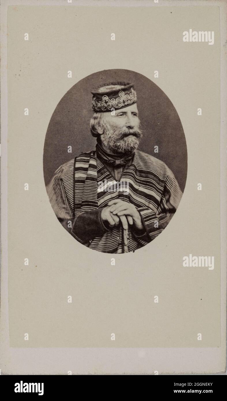Portrait de Giuseppe Garibaldi (1807-1882). Musée : COLLECTION PRIVÉE. Auteur: Photo studio Alessandro Pavie. Banque D'Images