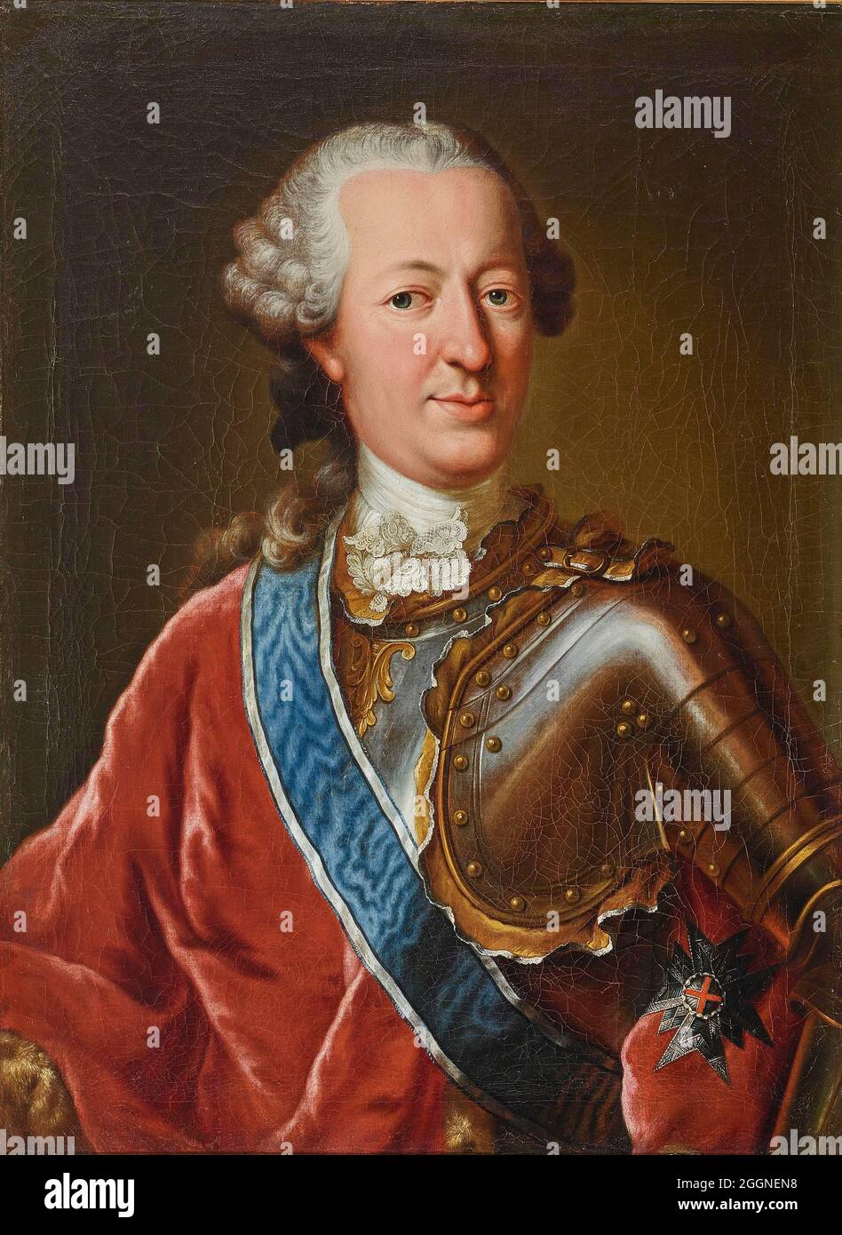 Portrait du Max Emanuel von Toerring-Jettenbach (1715-1773). Musée : COLLECTION PRIVÉE. Auteur: GEORGE DESMAREES. Banque D'Images